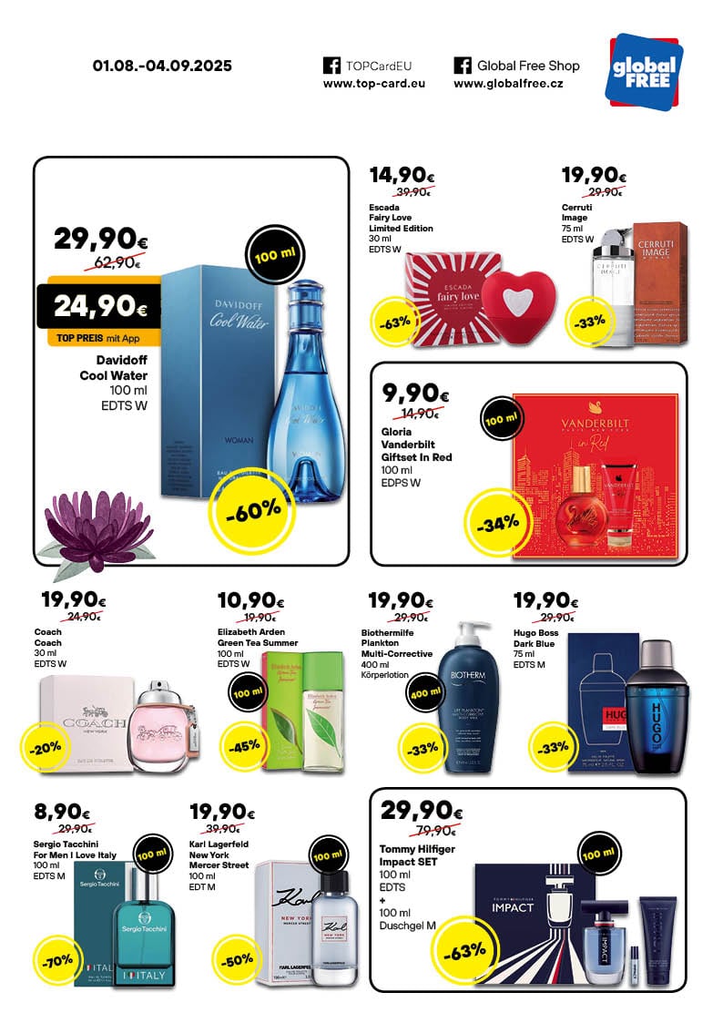 Global Free Shop leták