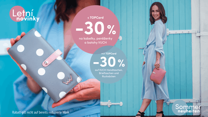 VUCH sleva 30 % v Global Free shop nákupy módních doplňků v příhraničí 